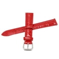 thumbnail image 2 of Correa de reloj con hebilla de pasador, correa de reloj de repuesto universal de cuero PU, piezas de repuesto para reloj, color rojo, 2 of 5