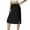 Black, variant on vigerkar Women's A-Line Midi Skirt with Pockets High Waist Flared Comfy Skirts Black, M