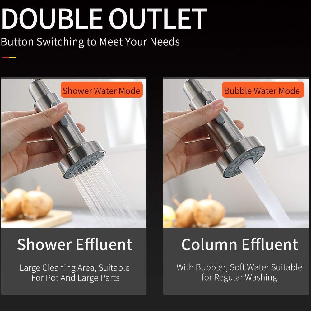 Touch Control Kitchen Faucets Smart Sensor Water Tap, Stainless Steel Kitchen Faucets, Three Ways Sink Mixer Kitchen Faucet