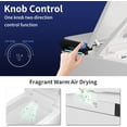 thumbnail image 4 of LALAHOO Luxury Smart Toilet with Warm Water Sprayer and Dryer, Foot Sensor Operation, Heated Bidet Seat, Toilet with Built in Tank and LED Display, 4 of 10