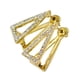 thumbnail image 2 of Pendientes colgantes Fernando Pendientes triangulares dorado, 2 of 8