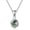 Moss Agate, variant on Moss Agate/Amethyst/Rose Quartz/Jade/Larimar/Opal Necklace Sterling Silver Natural Gemstone Ball Pendant Necklace Gemstone Jewelry for Women