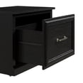 thumbnail image 6 of Woodland 24W Small Shoe Bench with Drawer in Black Suede Oak - Engineered Wood, 6 of 7