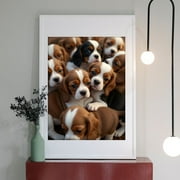 Diamond Art Kit for Adults, Beagle Puppy Bundle Bliss Diamond Painting for Adults Beginners, DIY Diamond Art Painting Kits, 5D Diamond Painting Crafts for Home Decor 12x16 Frameless