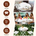 thumbnail image 7 of Thanksgiving Round Tablecloth, Fitted Table Cover with Elastic for 55"-60" Round Tables, Grey White Pumpkin Stripes Autumn Leaf Table Cloth Outdoor Indoor Dinning Party Waterproof Tablecloths, 7 of 7