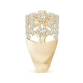 thumbnail image 3 of ANGARA Lab Grown Diamond Broad Filigree Anniversary Ring for Women in 14K Yellow Gold (Size-2.6mm| Color-F-G| Clarity-VS) | Anniversary, Jewelry Gift for Women | Lab-Grown Diamond Ring, 3 of 6