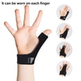 thumbnail image 4 of Wrist Guard Ergonomic Adjustable Sweat Absorption Pain Relief Aluminum Strip Children Finger Sprain Fixing Splint Outdoor Sports, 4 of 7