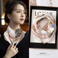 thumbnail image 1 of New Warm Square Scarf Magnetic Button Triangle Scarf Cotton Scarf Women's Spring, Autumn, and Winter Western style Neck Style Ve, 1 of 5