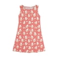 thumbnail image 3 of LTTVQM Easter Dresses for Girls Rabbit Egg Graphic Funny Sleeveless Sundress Loose Fit Crewneck Midi Dress Lightweight A-Line Dresses Red 12-13 Years, 3 of 5