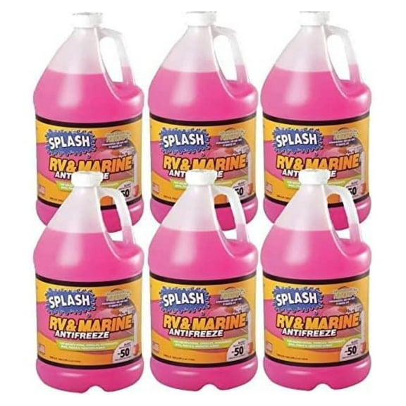 RV & Marine Splash 619526 RV/Marine Antifreeze, 6 gal, Pink (RV/Marine Antifreeze)