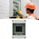 thumbnail image 4 of Caja de protección de distribución, impermeable, resistente al viento, con interruptor automático y cubierta transparente para maquinaria de construcción HT-3 vías, 4 of 12