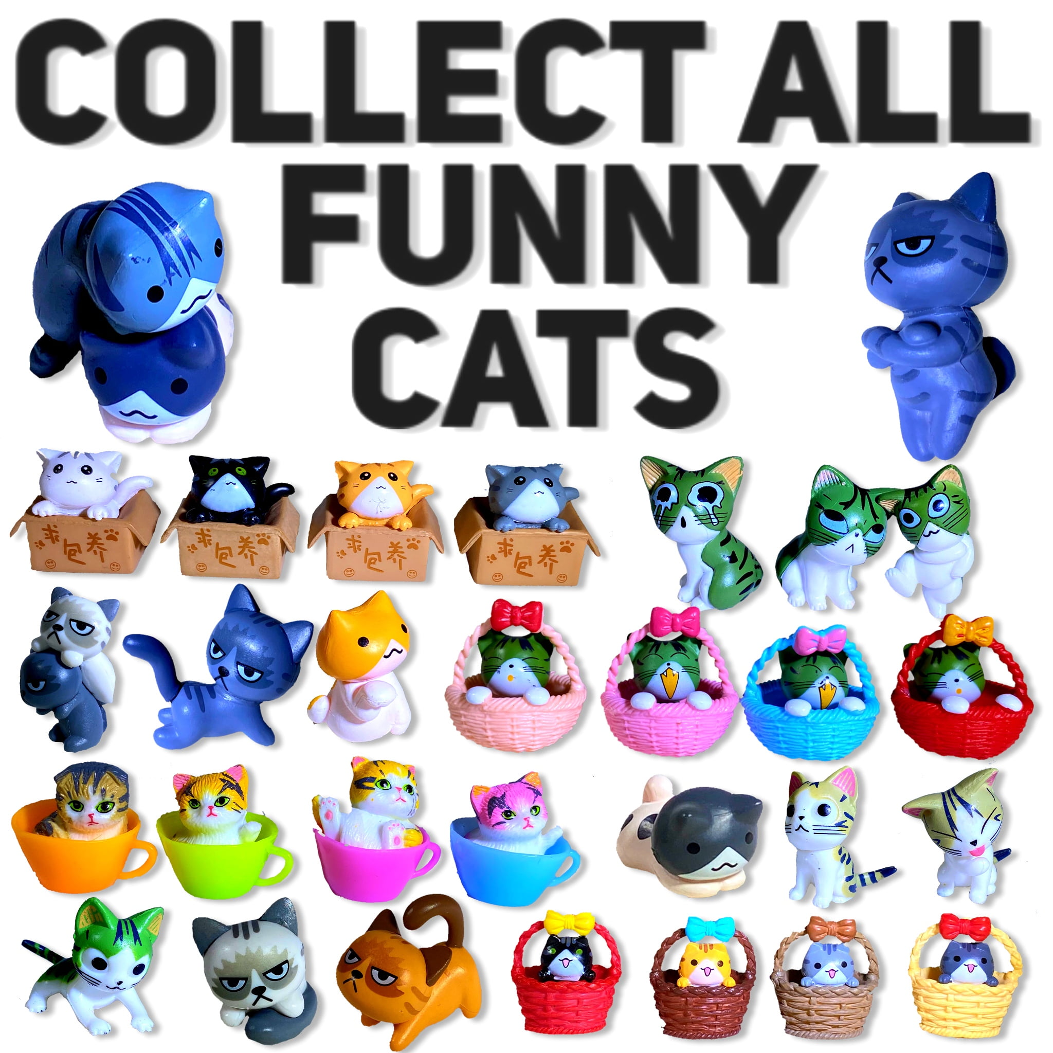 Bath Bombs for Kids with Surprise Inside Cute Cats Toys Handmade in USA Natural and Safe by Relaxcation
