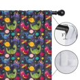 thumbnail image 4 of Blackout Kids Curtains,Colorful Dinosaurs Spaceships Planets Pattern Childrens Insulated Curtains Set Of 2,Bedroom Essentials,Toddler Room Decor 52"x63", 4 of 5