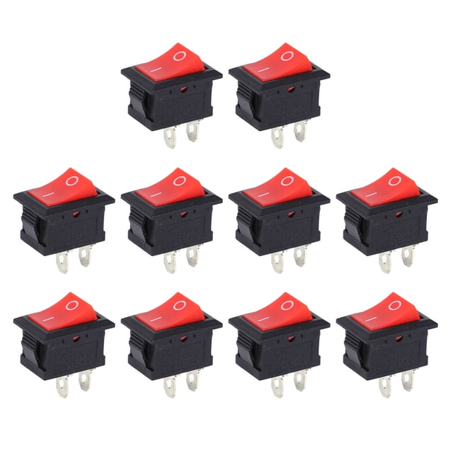 Rocker Switches,10Pcs Rocker Switches 2 Pin Rocker Switches Rocker Switches Enhanced Durability
