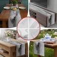 thumbnail image 6 of Grey Ombre Marble Table Runner 120 Inches Long,Gray Marble Crack Abstract Modern Cotton Linen Table Runners Dresser Scarves,Decorative Tabletop Scarf Furniture Cover for Home Dinner Party 13"x120", 6 of 8