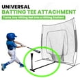 thumbnail image 3 of SWINGRAIL Universal Batting Tee Attachment for Baseball & Softball Practice Net Frame, Great for Youth All Skill Levels, Adjustable Height from 27" to 37" for Batting, Hitting, Fits Most Carry Bags, 3 of 9
