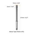 thumbnail image 2 of Sujeción Escariador 15mm H7 Carburo Punta MT2 Morse Cono Vástago Recto Flautas Torno Máquina Fresado Cortador, 2 of 5