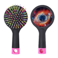 thumbnail image 1 of Colorful Eye Nebula Universe Eye Pattern Salon Detangling Hair Brush Cushion Base, 1 of 3