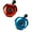 Blue+Red, variant on Classic Bike Bicycle Bell Horn for Adults, Men, Women, Kids, Girls and Boys, Mountain Bike Accessories, Black+Red