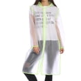 thumbnail image 1 of ruzhgo Poncho de Pluie à Capuche Imperméable Transparent avec Capuche Cordon de Serrage Poncho Transparent Réutilisable Imperméable Veste de Pluie Sac à Dos Couvre No.4, 1 of 3
