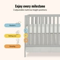 thumbnail image 5 of Dream On Me Synergy Convertible Baby Crib and Changer in Pebble Grey with Detachable Changing Table, 5 of 8