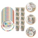 thumbnail image 5 of GOOHOCHY 1 juego de vasos de papel desechables, platos de papel, vajilla decorativa para cumpleaños, 5 of 8