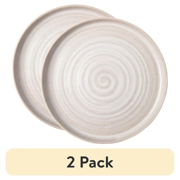 Collins Cream Stoneware Round Salad Plate (2 pack)