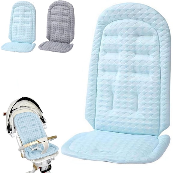 Baby Stroller Cooling Pad – 3D Breathable Car Seat Cool, Active Cooling Mat Liner for Toddler, Summer Essentials for Stroller, Car Seat, High Chair(Blue)