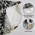 thumbnail image 6 of Black Brown Pillow Covers 16x16 Set of 2 Grey Dahlia Modern Geometry Flower Decorative Throw Pillows Outdoor Summer Floral Farmhouse Pillowcases Cushion Case Decor for Home Sofa Couch Bed, 6 of 6