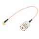 thumbnail image 1 of Adaptador de conector de ángulo recto UHF hembra a MCX macho, cable coaxial RG316 de 20 cm, 1 of 3