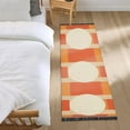 thumbnail image 3 of Yayeee Runner Rug for Bedroom 2'x6' Machine Washable Hallway Non Slip Mat, Beige Geometric Circles, 3 of 8