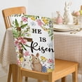 thumbnail image 5 of QuanTara 2-Pack Easter Chair Covers 19.69x23.62in - Spring Themed Restaurant Chair Back Covers, Washable Protective Slipcovers for Dining Chairs, Holiday Party & Home Decor Set of 2, 5 of 6