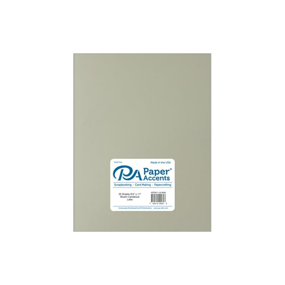 Paper Accents Cardstock 8.5"x 11" Muslin 73lb Latte 25pc