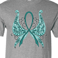 thumbnail image 4 of Inktastic Ovarian Cancer Awareness with Butterfly Ribbon Words T-Shirt, 4 of 5