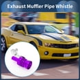 thumbnail image 3 of Unique Bargains Turbo Sound Exhaust Muffler Pipe Whistle Rear Tailpipe XL Car Motorcycle Roar Maker Aluminum Purple 1Set, 3 of 7