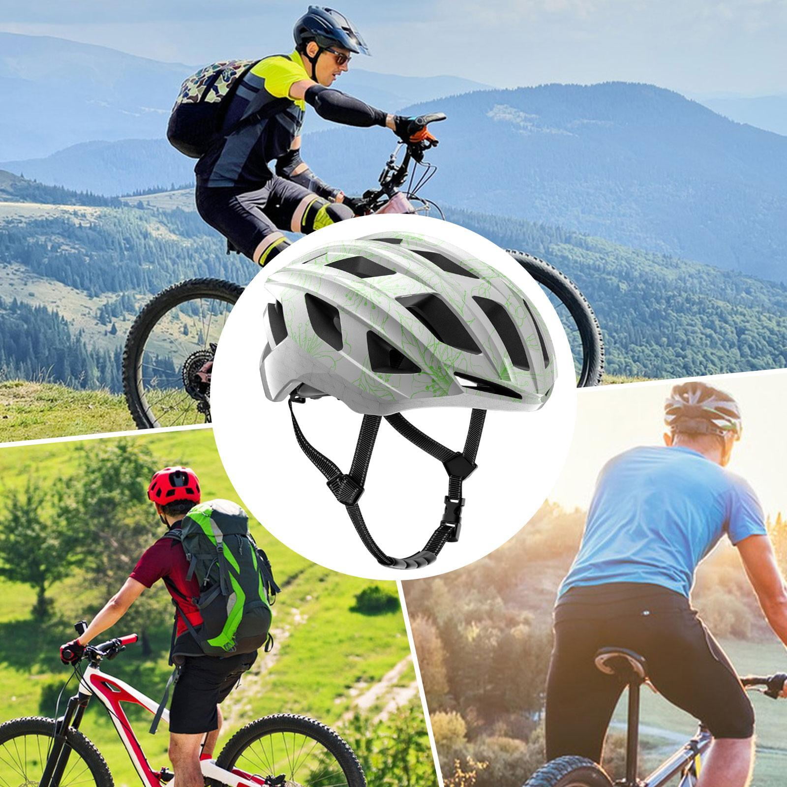 DimyFew Bike Helmet Bicycle Helmet Breathable Shockproof Adjustable Equipment for Adults Cyan Blue M