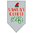 thumbnail image 4 of Christmas Pet and Dog Bandana Screen Printed, "Santa's Cutest Elf", 4 of 10