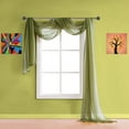 thumbnail image 5 of Warm Home Designs Set of 2 White & S Green Canopy Bed Curtains in 55 x 288 Inch Size. BE White & Sage 288, 5 of 6
