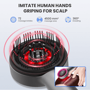 Breo Scalp Trilogy Massager, Smart Scalp Brush Combo, Waterproof for Hair Growth Detangling Styling