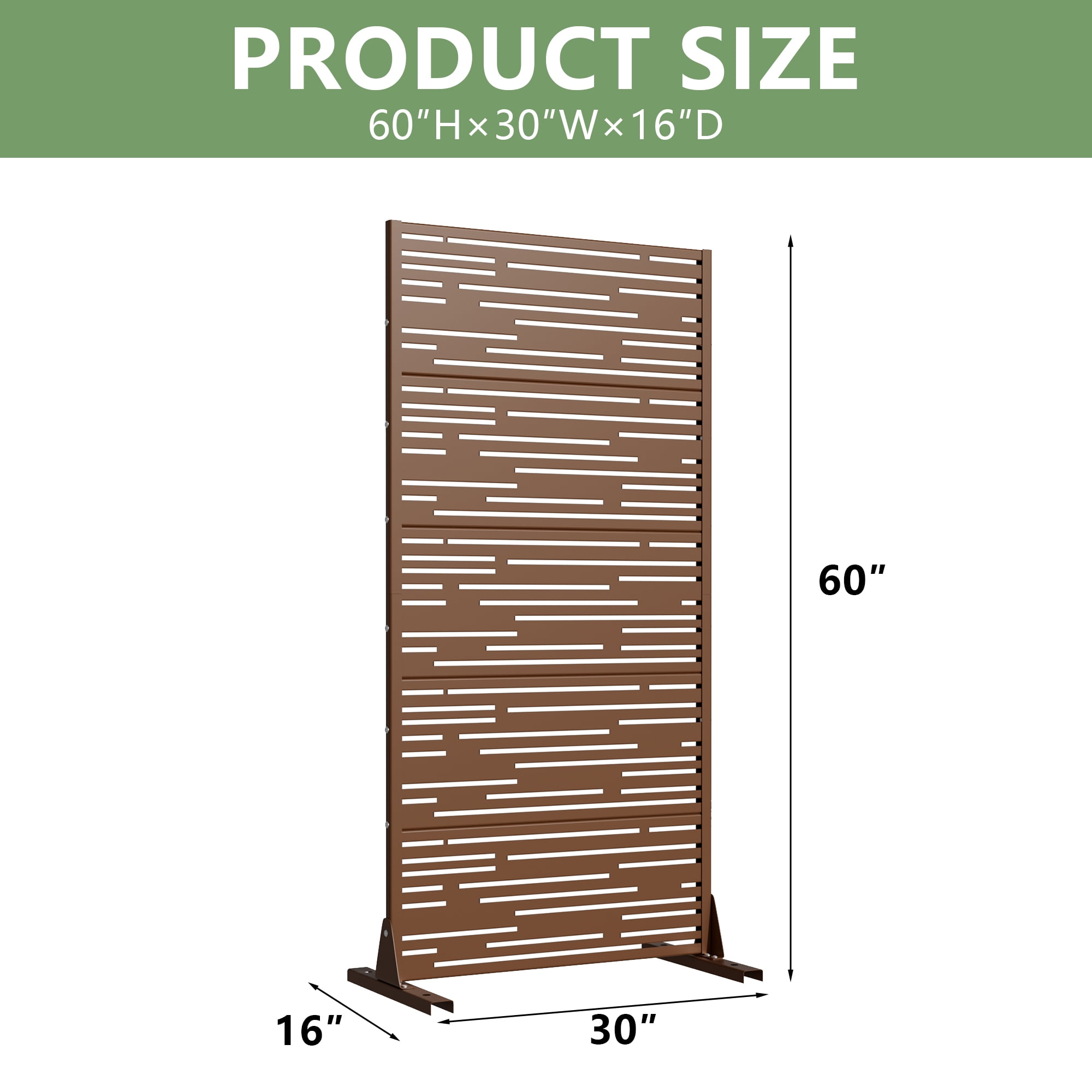 Metal Privacy Screen Panel Pattern