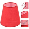 thumbnail image 2 of Troglfold lamp shades Small Barrel Fabric Lampshade Clip On Bulb for Floor/Table Lamp,5.51"X5.51"X5.12", 2 of 10