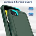 thumbnail image 3 of XCRS Apple iPhone SE 3e Génération / iPhone SE 2e Génération / iPhone 7/ iPhone 8 Étui Double Couche Robuste, Robuste, Couverture en Tissu, 3 of 5