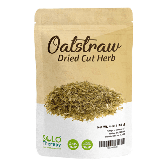 Certified Organic Oatstraw Dried Cut Herb 4 oz. , Avena Sativa , Oatstraw Tea , Resealable Bag , Product From Croatia , Packaged in the USA