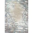 thumbnail image 1 of Bashian R129-IVAQ-2.6X8-HG384 2 ft. 6 in. x 8 ft. Greenwich Contemporary Wool & Viscose Hand Tufted Area Rug, Ivory & Aqua, 1 of 1