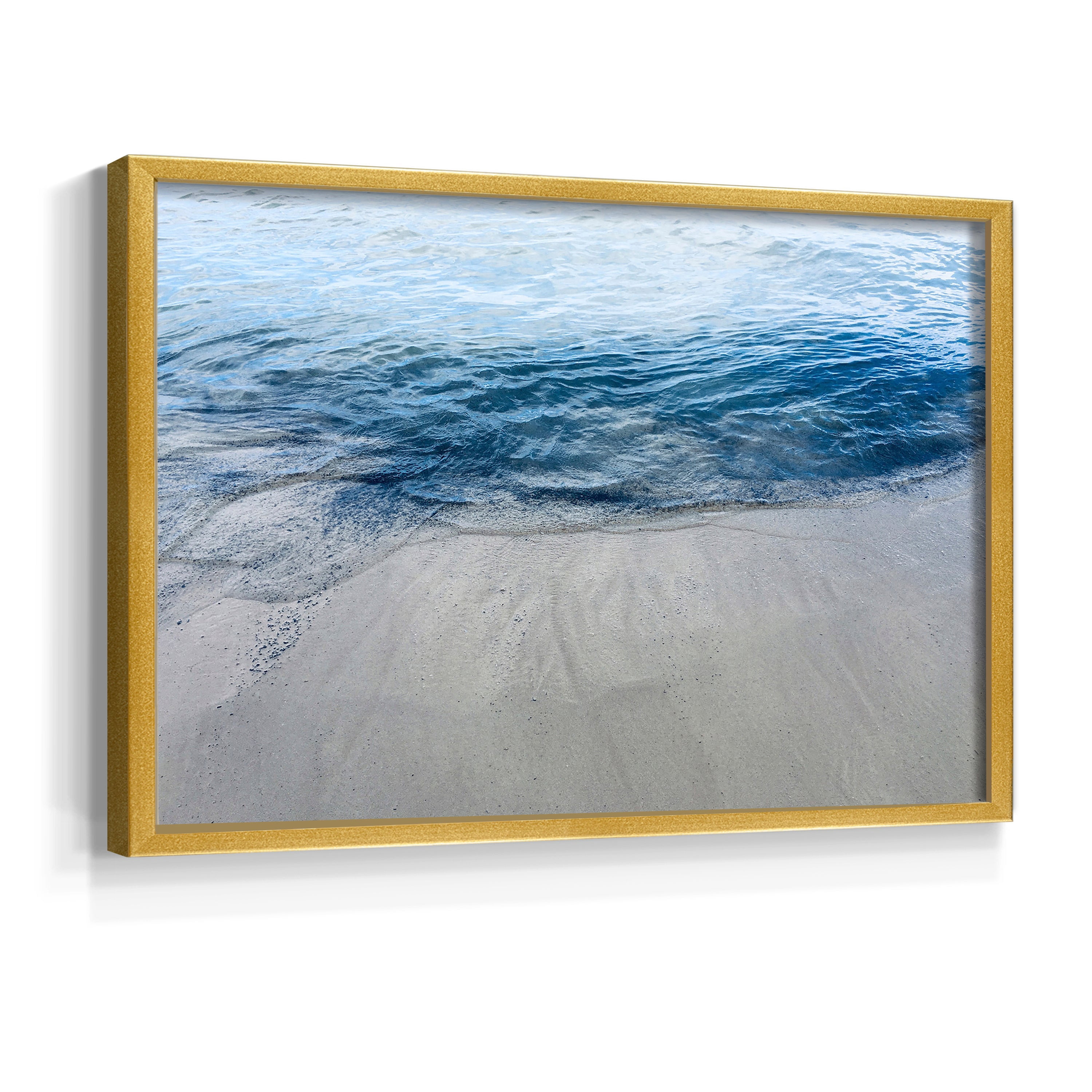 Aegean Blue Water by Nan - Restickable Framed Giclée Print