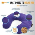 thumbnail image 2 of SunnyBay Microwave Heating Pad, Microwavable Heated Neck Pillow for Moist Hot or Cold Therapy, Aromatherapy Heated Neck and Shoulder Wrap with Flaxseed and Lavender Filling, FSA HSA Approved, Purple, 2 of 6