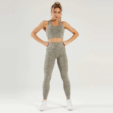 

Workout clothing women yoga suit seamless cross back sport bra top and yoga gym wear leggings set sets woman for women