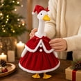 thumbnail image 4 of Holiday Porch Goose Outfit – Christmas Santa Costume for 23" Goose | Weatherproof Goose Clothes, Festive Lawn Decor for Garden Patio(L), 4 of 8