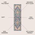 thumbnail image 4 of JONATHAN Y MODERN PERSIAN 2 x 8 Runner Rug, Brooklyn Geometric Medallion - Blue/Beige, MDP207A-28, 4 of 10