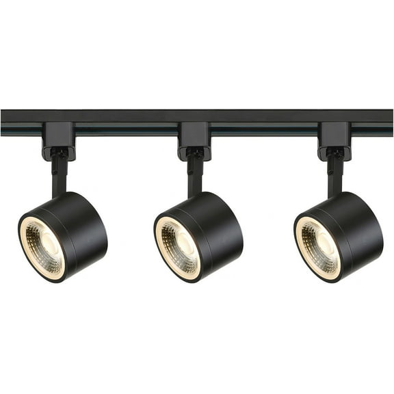 TK404 Nuvo Lighting 36W 3 LED Round Track Light-3 Inches Wide by 2.88 Inches High-Black Finish